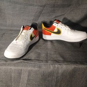 Nike White and Red Sneakers